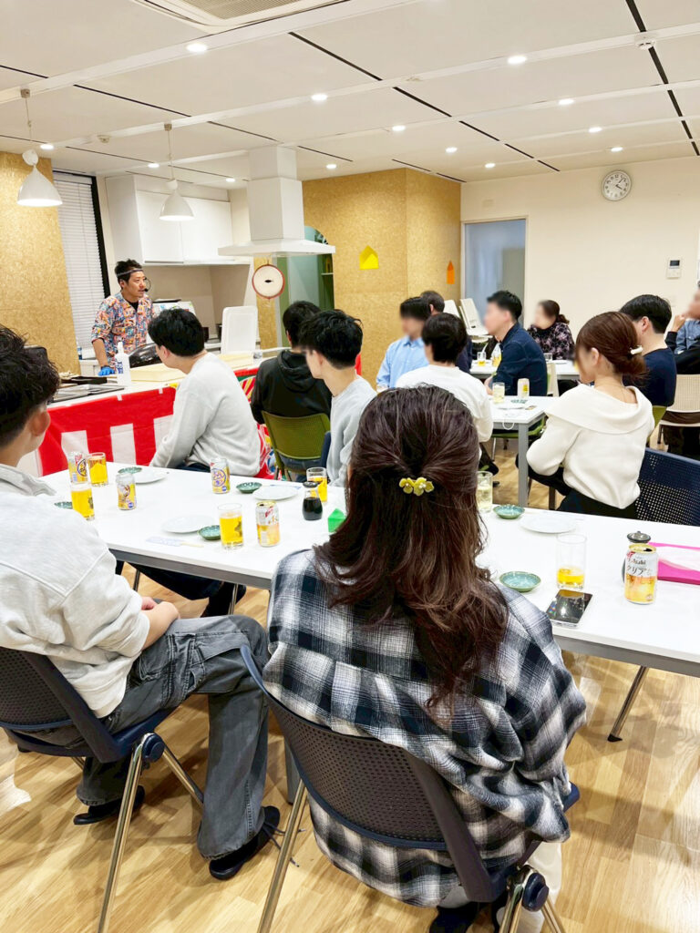 パティア四ツ谷店マグロ解体ショー開催風景