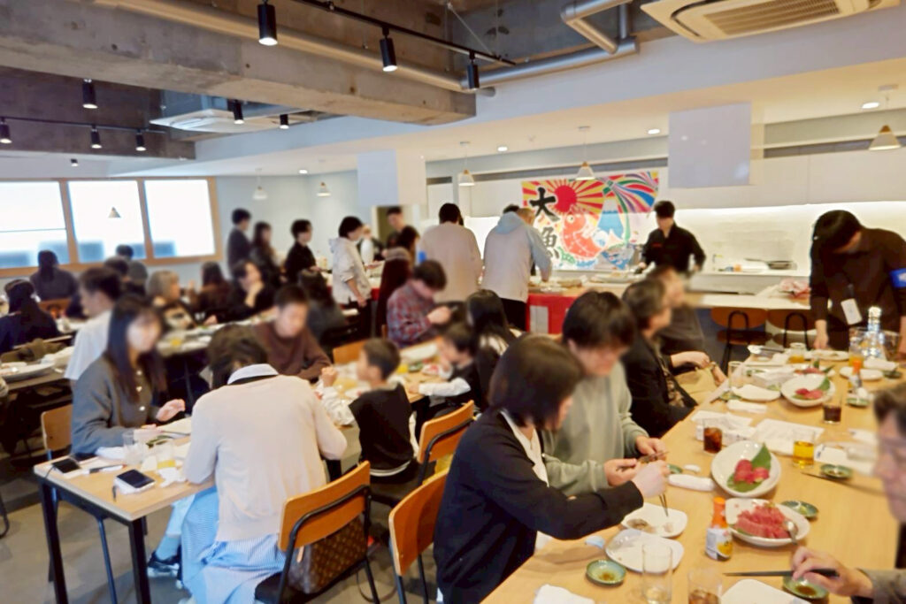 41名様マグロ解体ショー開催風景